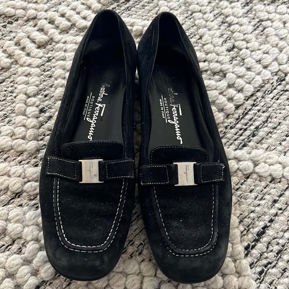 Ferragamo Soft suede like feel shoes
